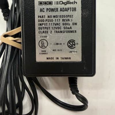 DOD Digitech PS50-117 12v 50mA Guitar Effect Pedal Original Power Supply Adapter image 2