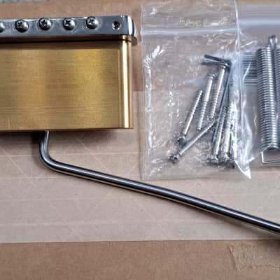 MannMade USA Tremolo Bridge Nickel/Polished Saddles PRS image 3