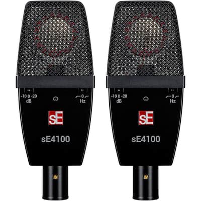 sE Electronics SE4100 Large Diaphragm Cardioid Condenser Microphone (Pair)