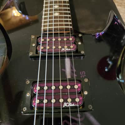 BC Rich Warlock Acrylic Electric Guitar Transparent Purple With BC Rich Gig Bag Excellent Player! image 8