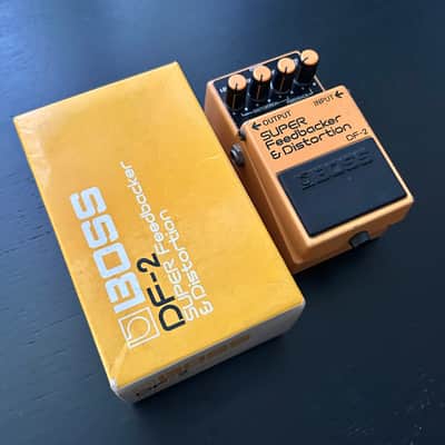 Boss DF-2 Super Feedbacker & Distortion 1985 with Original Box MIJ - Made in Japan Black Label image 1