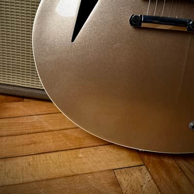 2015 Gibson Dave Grohl DG 335 Trini Lopez Gold Metallic image 6