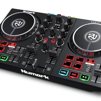 Numark Party Mix II DJ Controller with Lights 2021 - Present - Black image 2