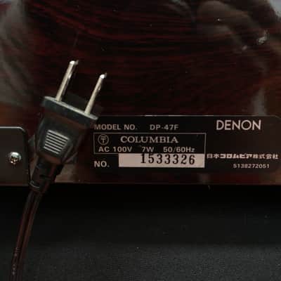 Denon DP-47F Vintage Fully Automatic Direct Drive Vinyl Turntable - 100V image 12