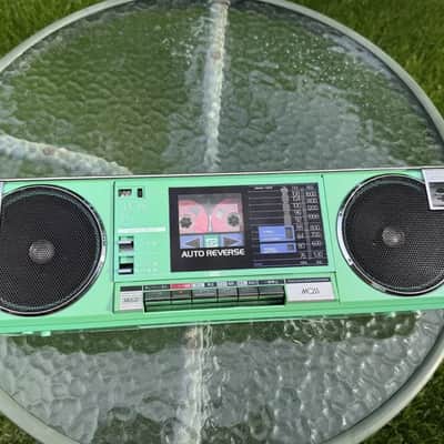 TOSHIBA RT-SF5 Rare Green Vintage Japan Boombox Getto Blaster Warranty image 9
