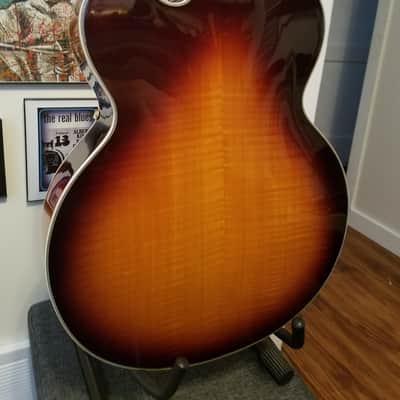 Washburn J10 Orleans Hollow-Body Electric Guitar Sunburst W/OHSC image 4