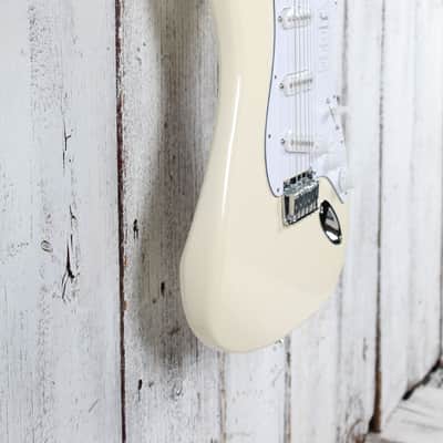 Fender Standard Stratocaster Electric Guitar Olympic White Finish image 8