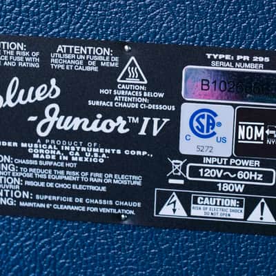 FENDER FSR BLUES JUNIOR IV COLOUR TRIO WITH 12'' CANNABIS REX SPEAKER image 5