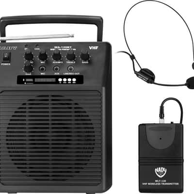 Nady WA-120BT HM Wireless Portable compact P.A full-range speaker system image 1