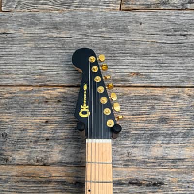Charvel Angel Vivaldi Signature DK24-7 Nova - Satin Black w/ Maple FB image 4