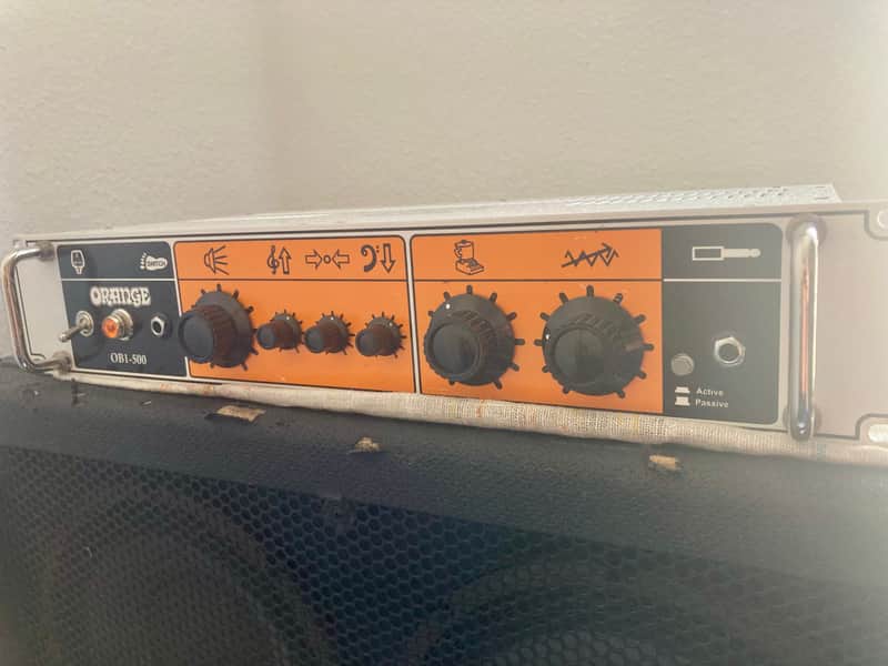 Orange OB1-500 Bass Amp Head with Gator Case image 1