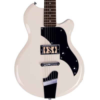 Supro 2010AW Jamesport Single Pickup Island Series Electric Guitar Antique White