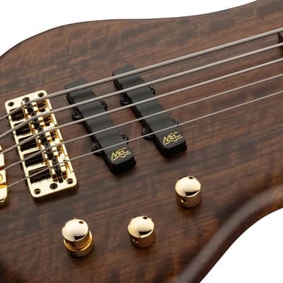 Warwick Pro Series Thumb BO-5 String-Nirvana Black Transparent Satin, Gold Hardware image 3