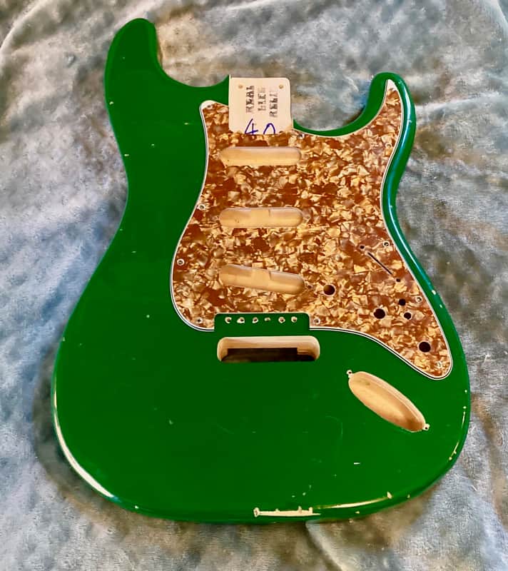Real Life Relics Strat Stratocaster body Lotus Green image 1
