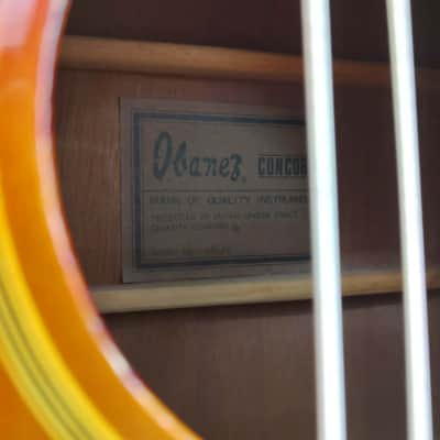 Ibanez Concord 684/6 6-Strings Acoustic Guitar Natural - Tobacco Burst image 4