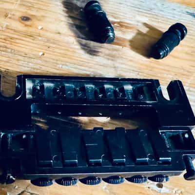 Schaller 456 stud mount adjustable bridge with fine tuners image 2