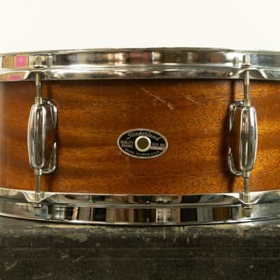 1970s Slingerland 5x14 Natural Mahogany Student Snare Drum image 1