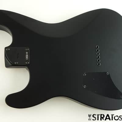 USA Fender JIM ROOT Stratocaster Mahogany HH Strat BODY + HARDWARE, Flat Black image 3