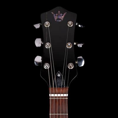Vintage Wilson Semi-Hollow Electric Guitar Sunburst with Gig Bag image 14