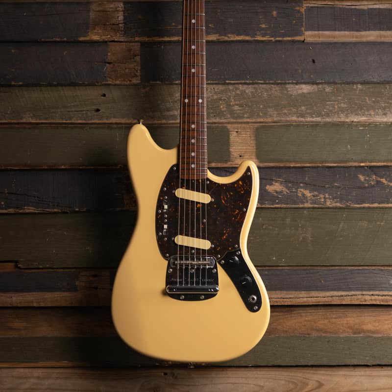 1993 Fender MG-69 Mustang - Vintage White image 1