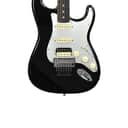 Fender American Ultra Luxe Stratocaster Floyd Rose HSS in Mystic Black US210072427
