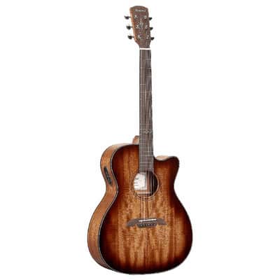 Alvarez Guitars AF66CE Artist Series OM/Folk Acoustic-Electric Guitar w/Cutaway  -Shadowburst image 4
