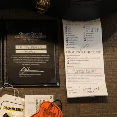 2011 Les Paul Custom Shop Historic 1959 Reissue Electric Guitar Quilt Washed Cherry VOS + COA OHSC image 11