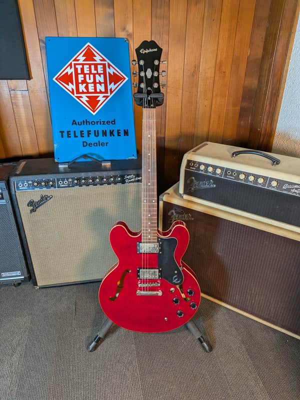 Epiphone Dot Semi-Hollow Electric Guitar - Cherry (2018) image 1