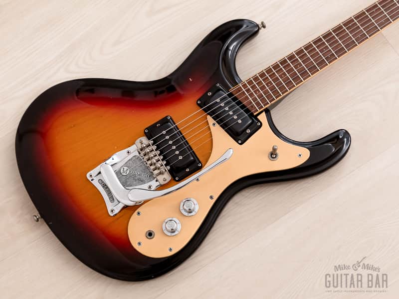1978 Mosrite Ventures Model Vintage Guitar Sunburst w/ Moseley Vibrato, Case image 1