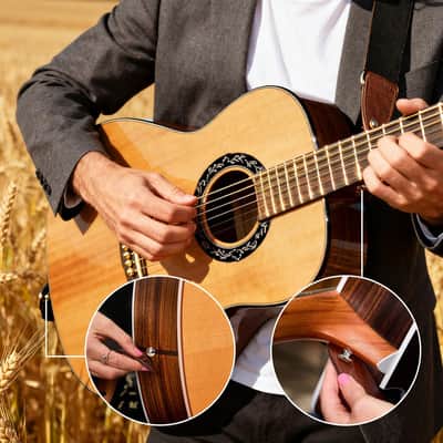 2 PCS Guitar Strap Locks Buttons, Mushroom Style Guitar Strap Lock Buttons, Electric Guitar Strap Locks, Mushrooms Head Guitar Strap Button for Guitar Bass Ukulele/Silver image 3