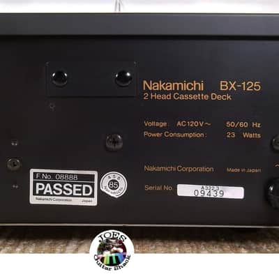 1985 Nakamichi BX-125 Stereo Cassette Deck New Belts & Serviced 05-15-2025 Clean and Excellent Condition #439 image 8