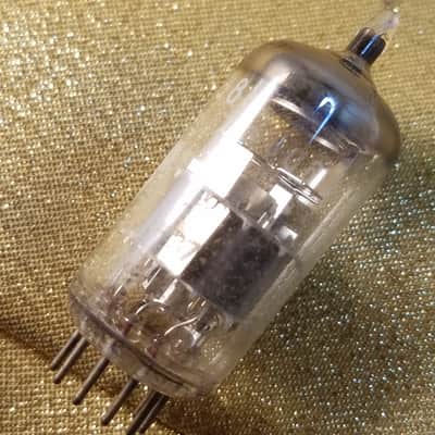 Amperex Matched Pair (2) 6DJ8 tNOS AT1000 TESTED Vacuum Tubes Heerlen Small Halo Getter rare Treble Clef Bugle Boy T4TCbb ECC88 dual triode 1960-1966 image 14