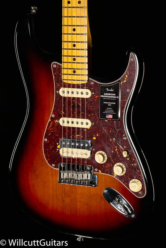 Fender American Professional II Stratocaster HSS Maple Fingerboard 3-Color Sunburst (718) image 1