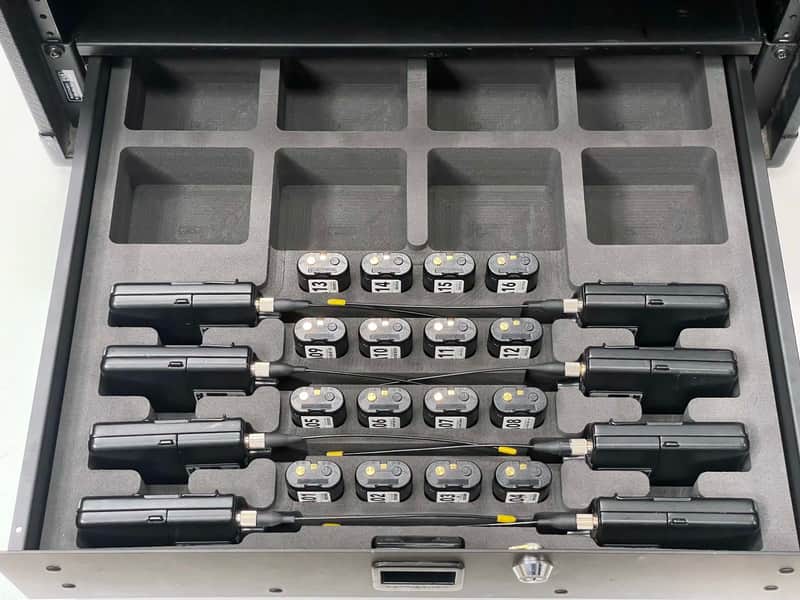 Custom Foam Insert for Rack Drawer fits 8 Shure IEM Wireless In-Ear Bodypacks PSM-1000 P10R P10R+ image 1