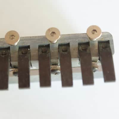 Fender  System One Bridge Block, Tuning Tongues, and Spring 1984-87 Zinc/Blck. image 3