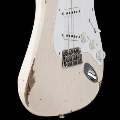 Mint Fender Custom Shop Limited Edition Fat 1954 Stratocaster Relic with Closet Classic Hardware - Aged White Blonde #0102 image 6