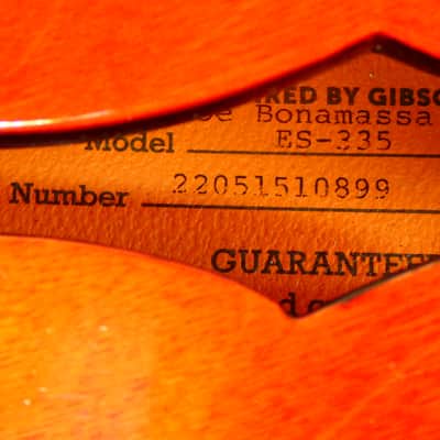 Epiphone Joe Bonamassa '62 ES-335 Sixties Cherry Red Custom Shop #22051510899 w/OHSC USED image 15