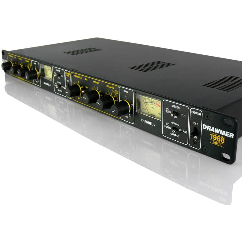 Drawmer 1968 MKII Dual-Channel Vacuum Tube Compressor 2011 - Present Black image 1