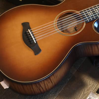 2021 Taylor Builder's Edition 652ce 12-String Acoustic Guitar Wild Honey Burst + OHSC image 6