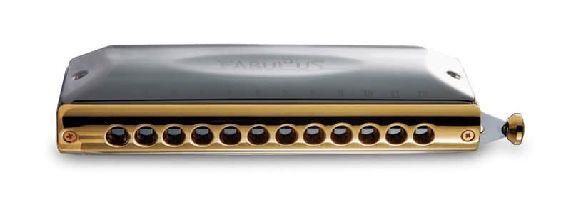 Suzuki F-48C Fabulous 12-Hole Chromatic Cross Slide Alignment Harmonica image 1