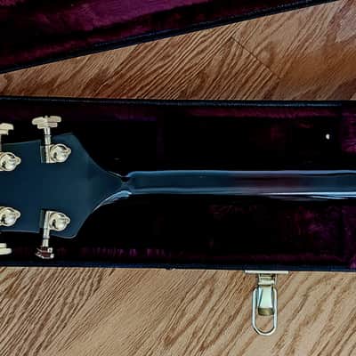 Gretsch G6136T-BLK Players Edition Falcon with String-Thru Bigsby Upgraded Pickups- Black image 5
