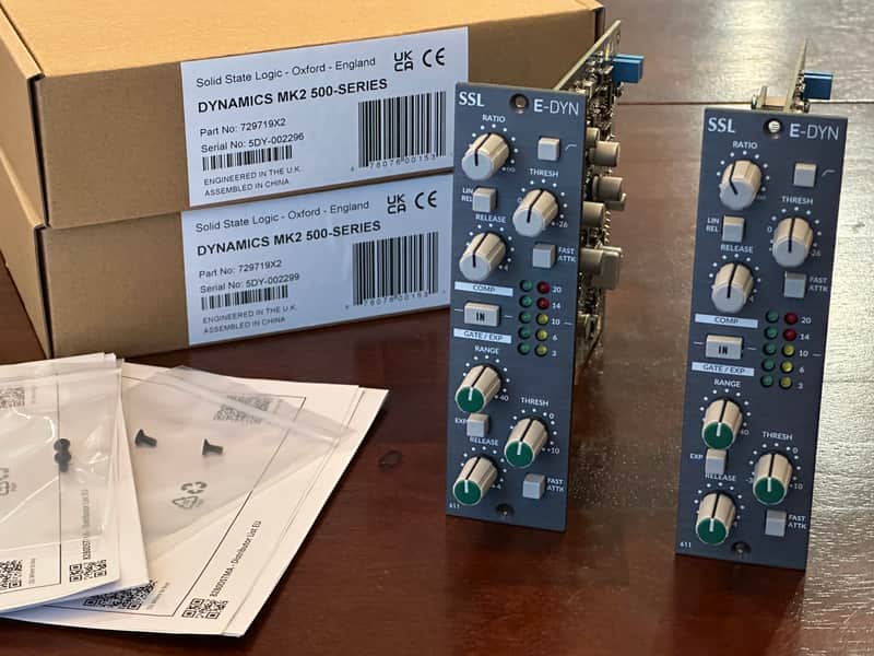 PAIR SSL E-Dyn MK2 E-Series Compressor 500-Series Modules image 1