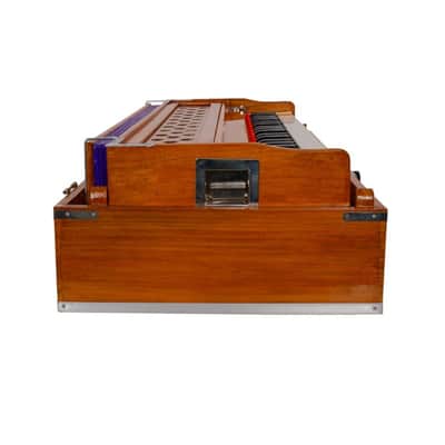 Handmade Harmonium 9 Stopper Portable 3.5 Octave Laying StyleBaja With Coupler Teak Wood image 8