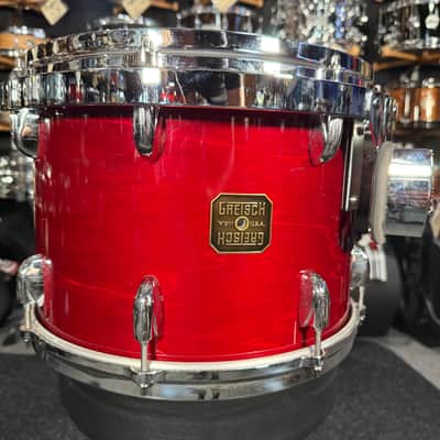 Gretsch 10x14 Square Badge Rack Tom in Rosewood Gloss Lacquer (Rm4) image 2