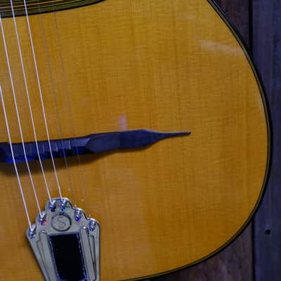 Gitane D-500 Gran Bouche Professional Gypsy Jazz Manouche Guitar - High Gloss Natural w/ Aging Top Toner w/ Deluxe Gig Bag image 10