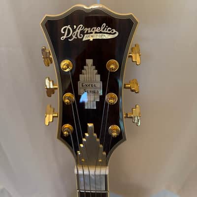 D'Angelico Excel Series Style B Throwback Hollowbody Electric Guitar with USA Seymour Duncan Floating Mini Humbucker Vintage Natural - Vintage Natural image 6