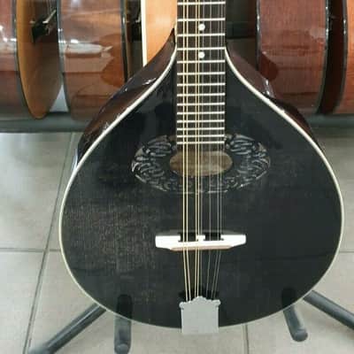 HORA M1087 octave mandolin with EQ, short scale irish bouzouki, solid wood, NEW, antique black image 4