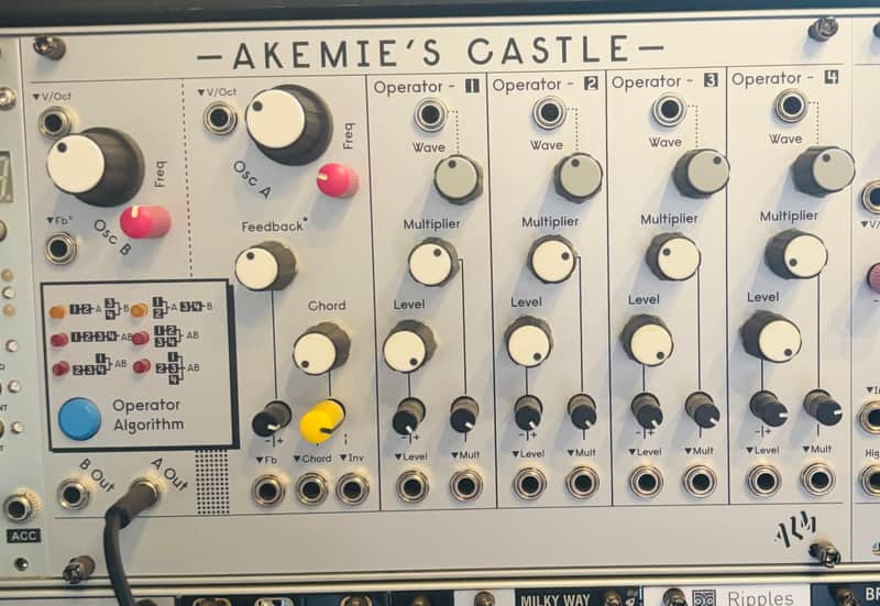 ALM/Busy Circuits ALM011 Akemie's Castle FM Dual VCO Eurorack Synth Module 2015 - Present - Silver image 1
