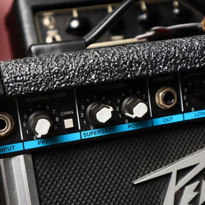Peavey Rage 158 Guitar Teal Stripe Amp 15 Watts USA Made image 3