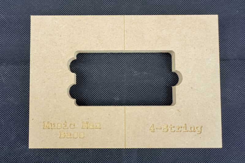 Music Man Bass (4-String) Pickup Template ~ CNC 1/2" MDF ~ Guitar Router plan image 1
